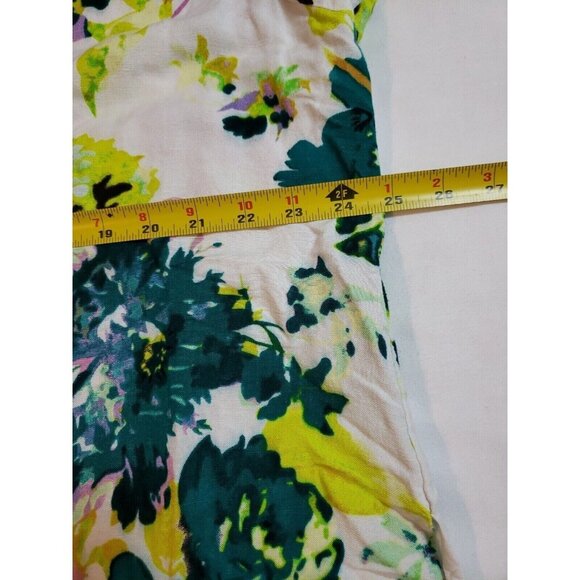 Premise Womens Belize City Floral Lace-Trim Tunic Top Linen/Rayon Blend Size XXL - Picture 11 of 16